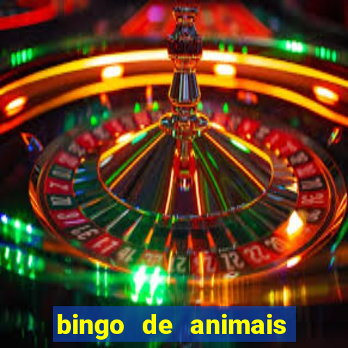 bingo de animais para educa??o infantil