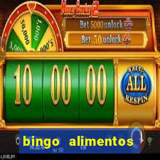 bingo alimentos para imprimir